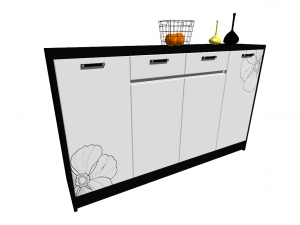 8 kinds of porch shoe cabinet indoor SU 3D Модель