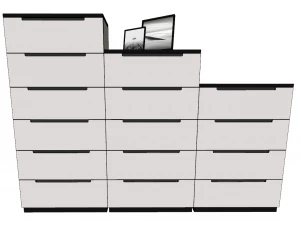 8 kinds of porch shoe cabinet indoor SU 3D Model