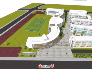 SU model of a primary school 3D Model
