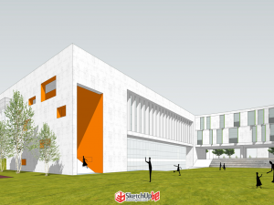 SU model of a primary school 3D Model