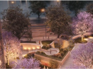 Riverside super high-rise modern luxury residence commercial complex Model 3D