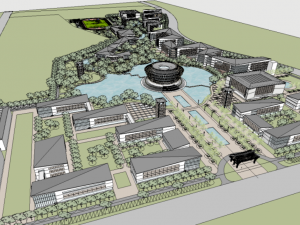 Bidding scheme of a food and drug college 3D Model