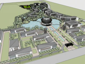 Bidding scheme of a food and drug college 3D Model