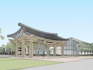 Bidding scheme of a food and drug college 3D Model