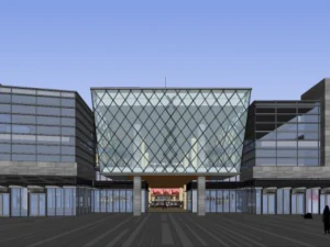 SU Commercial Building Model 3D Model