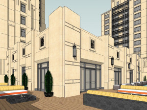 Atlantic Hotel Artdeco Style 3D 모델