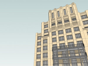 Atlantic Hotel Artdeco Style 3D 모델