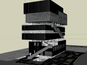 XXX Street Cultural and Sports Center - Urban Practice 3D Model