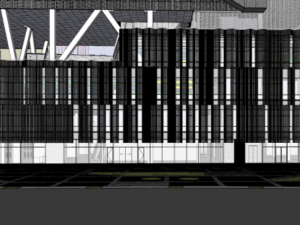 XXX Street Cultural and Sports Center - Urban Practice 3D Model