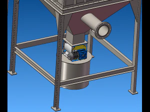 49 bags of pulse bag filter 3D Model