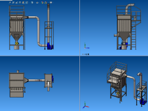 49 bags of pulse bag filter Modèle 3D