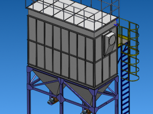 Bag filter Modelo 3D