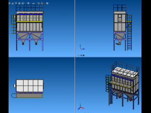 Bag filter Modelo 3D