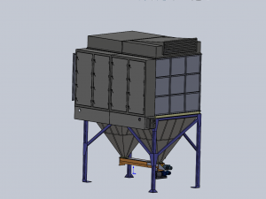 Flat bag filter 3D Модель