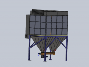 Flat bag filter 3D Модель