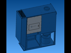 Double Cartridge Dust Collector 3D Model