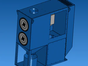 Double Cartridge Dust Collector 3D Model