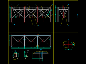 A complete set of HXS-X-6 glass fiber bag filter 3D Model