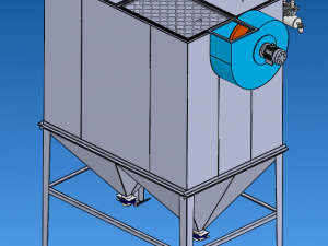 MC-160 bag filter 3D Model