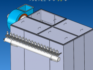 MC-160 bag filter Model 3D