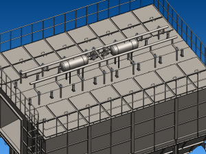 PPCS96-28 air box pulse bag filter 3D Model