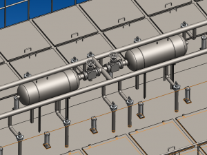 PPCS96-28 air box pulse bag filter 3D Model