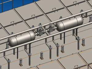 PPCS96-28 air box pulse bag filter 3D Model