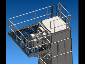 Dust collector with pleated bag model sw17 3D Model