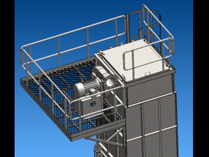 Dust collector with pleated bag model sw17 3D Model