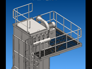 Dust collector with pleated bag model sw17 3D Model