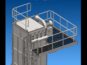 Dust collector with pleated bag model sw17 3D Model
