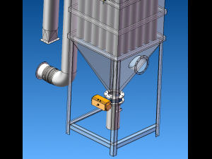 Dust collectorPulse bag filter sw18 Modello 3D