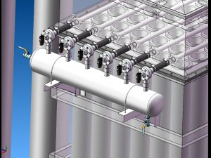 Dust collectorPulse bag filter sw18 Modello 3D