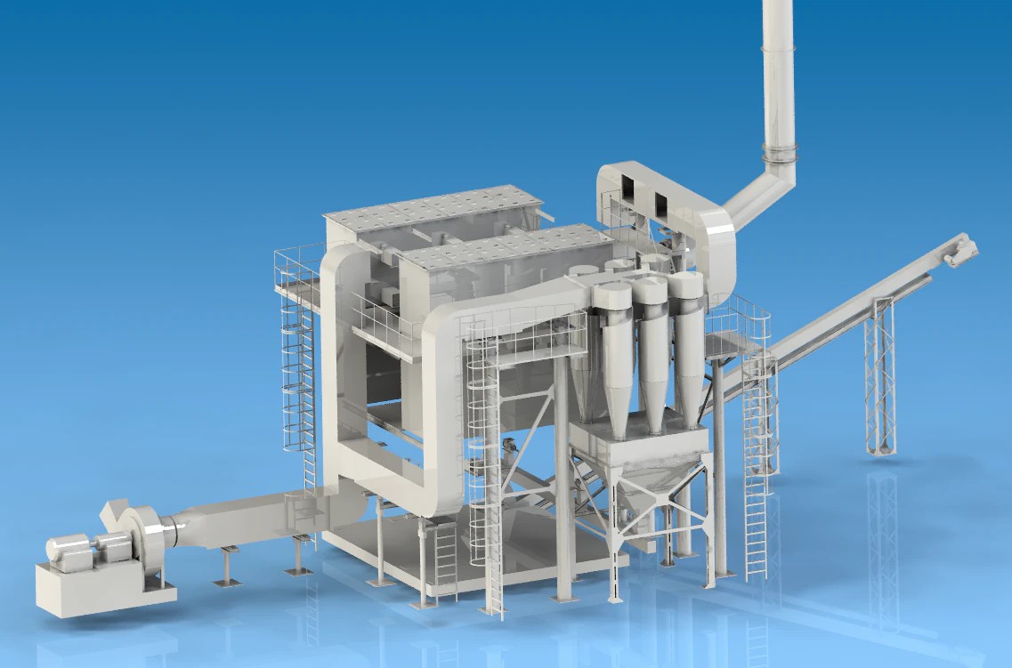 Gas dust removal bag filter 3D Model .c4d .max .obj .3ds .fbx .stl .blend