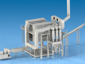 Filter kantong penghilang debu gas Model 3D