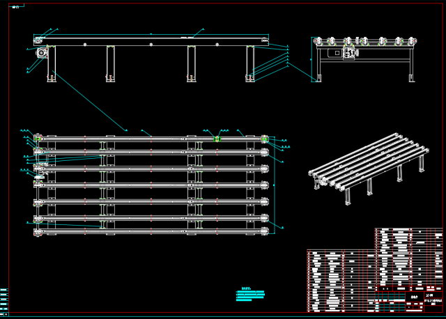 29 tons LC chain heavy duty conveyor 5x21x1 Modèle 3D .c4d .max .obj .3ds .fbx .stl .blend 