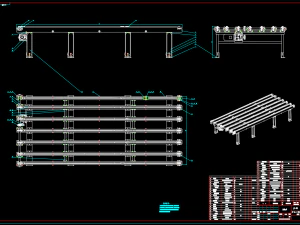 29トンLCチェーン重荷重コンベヤ5x21x1 3Dモデル