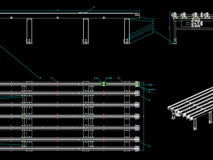 29 tons LC chain heavy duty conveyor 5x21x1 Modèle 3D