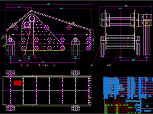 2ZK1645 Linear vibrating screen full set of CAD 3D मॉडल
