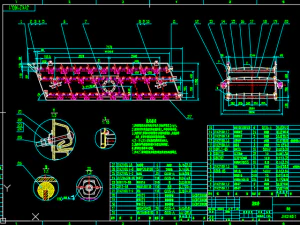 3YK2160 type circular vibrating screen set drawing 3D Model