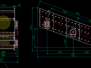 3YK2160 type circular vibrating screen set drawing 3D Model