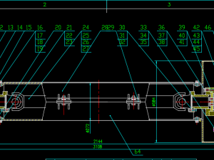3YK2160 type circular vibrating screen set drawing 3D Model