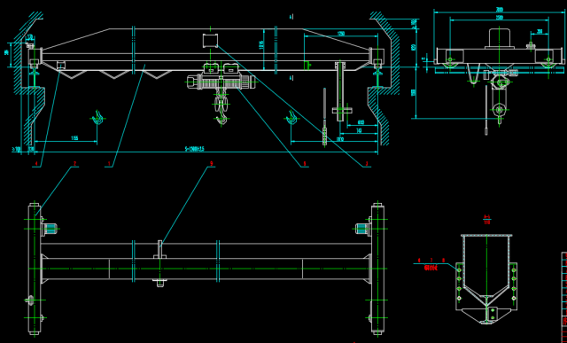 10T electric single girder crane set of pictures 3D Model .c4d .max .obj .3ds .fbx .stl .blend 