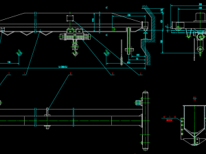 10T electric single girder crane set of pictures 3D मॉडल