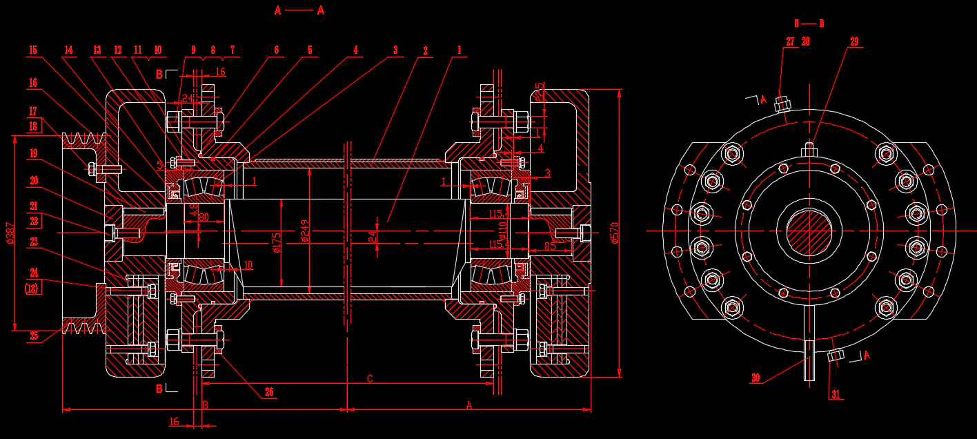 Full set of vibrating screen exciter 3D Model .c4d .max .obj .3ds .fbx .stl .blend 