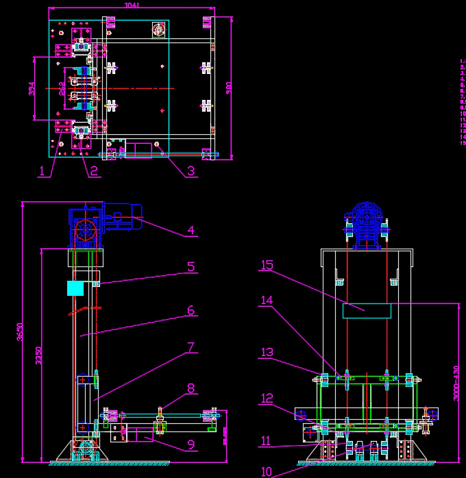 Light load hoist 3D Model .c4d .max .obj .3ds .fbx .stl .blend 