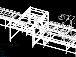 자동 하역 이동식 용접기 3D 모델