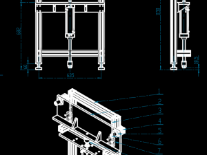 Automatic unloading mobile welding machine Model 3D
