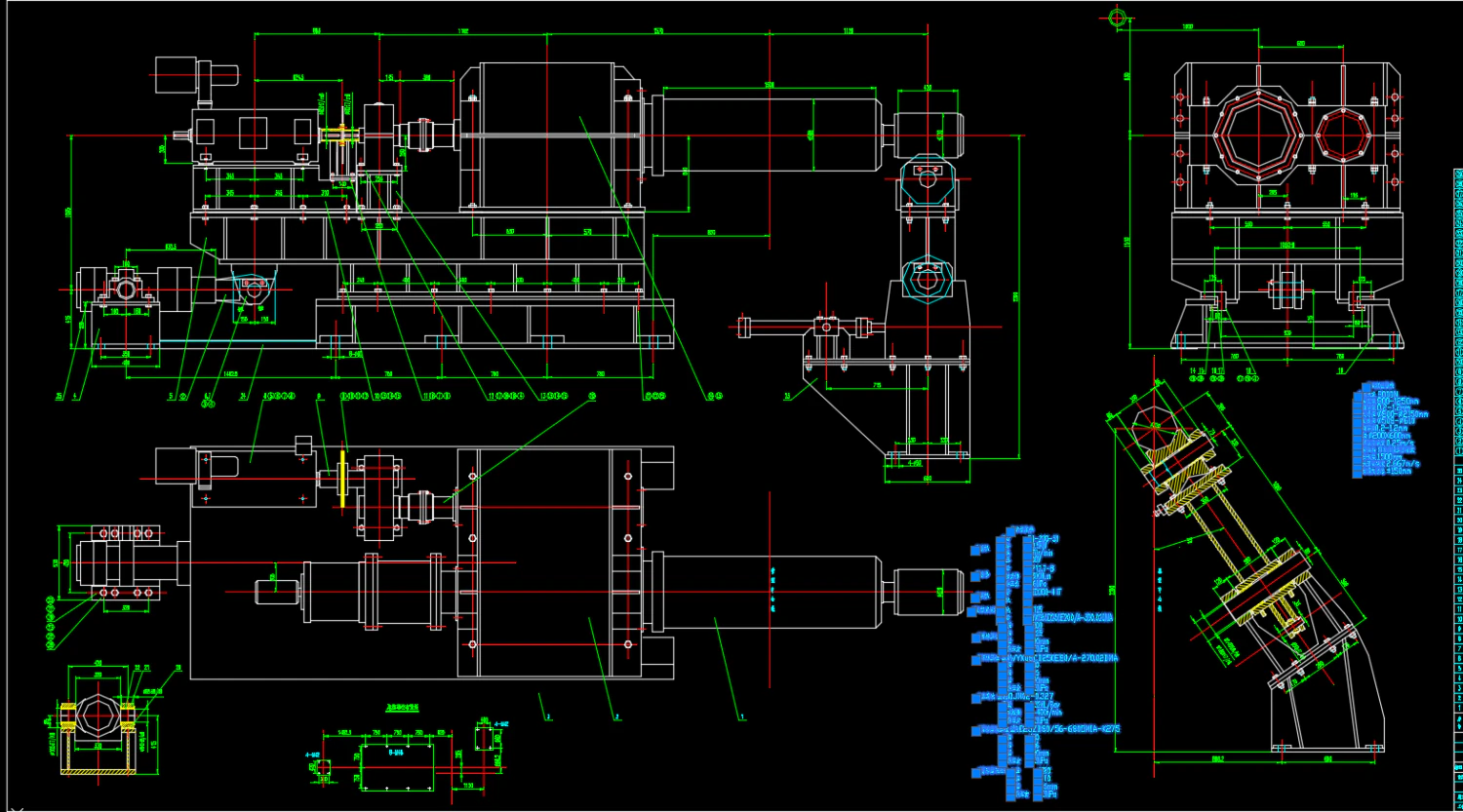 20T uncoiler full set of drawings 3D Model .c4d .max .obj .3ds .fbx .stl .blend 