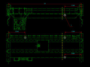 50 ton bridge crane mechanical and electrical diagram 3D Model